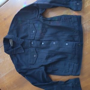 EVERLANE Black denim jacket (large)
